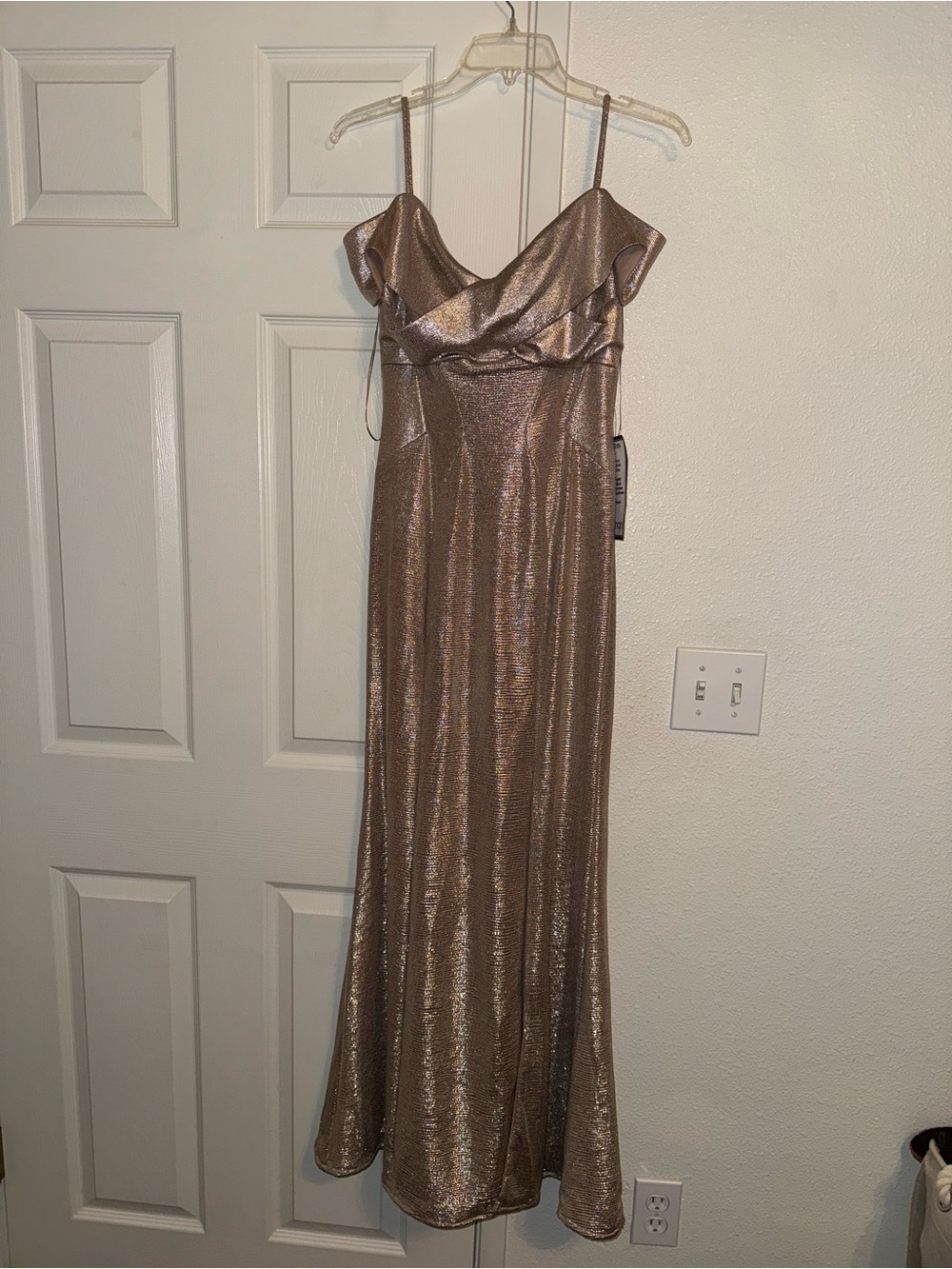 Macy's Gold Cocktail Dress